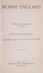 Cover of: Merrie England by Robert Blatchford
