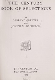 Cover of: The Century book of selections