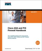 Cover of: Cisco ASA and PIX firewall handbook by Dave Hucaby