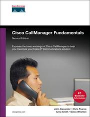 Cover of: Cisco CallManager Fundamentals (2nd Edition) (Fundamentals)