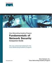 Cover of: Cisco Networking Academy Program: fundamentals of network security companion guide / Cisco Systems, Inc., Cisco Networking Academy Program.