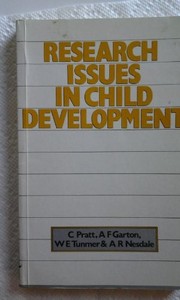 Cover of: Research issues in child development
