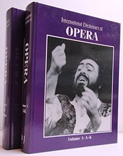 Cover of: International dictionary of opera
