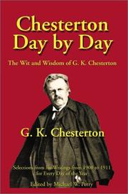 Chesterton day by day by Gilbert Keith Chesterton