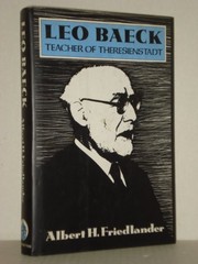 Cover of: Leo Baeck by Albert H. Friedlander