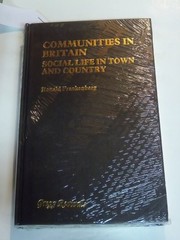 Communities in Britain by Ronald Frankenberg