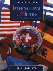 International politics by K. J. Holsti