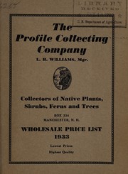 Cover of: Wholesale price list, 1933