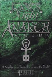 Cover of: Laws of the Night: Anarch Guide (Minds Eye Theatre)