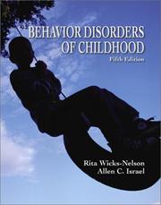 Behavior disorders of childhood