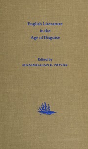 Cover of: English Literature in the Age of Disguise