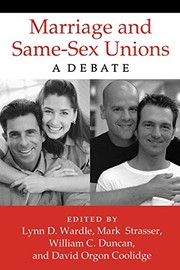 Cover of: Marriage and Same-Sex Unions: A Debate