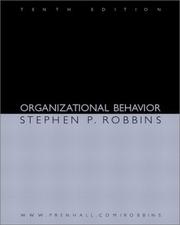 Cover of: Organizational Behavior (10th Edition) by Stephen P. Robbins