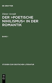 Cover of: Band I (Studien Zur Deutschen Literatur) (German Edition)