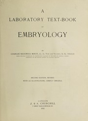 Cover of: A laboratory text-book of embryology