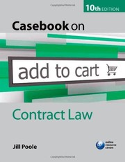 Casebook on Contract Law by Jill Poole