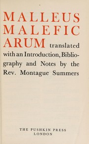 Cover of: Malleus maleficarum by Heinrich Institoris