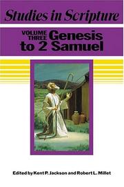 Cover of: Studies in Scripture, Vol. 3: Genesis to 2 Samuel