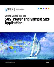 Cover of: Getting Started with the SAS Power and Sample Size Application