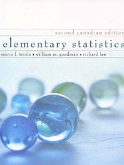 Cover of: Elementary Statistics, Canadian Edition by Mario F. Triola