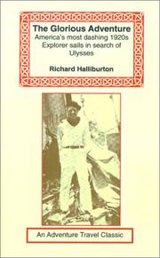 Cover of: The Glorious Adventure by Richard Halliburton