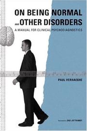 On Being Normal and Other Disorders by Paul Verhaeghe