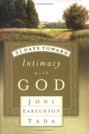 Cover of: 31 days toward intimacy with God