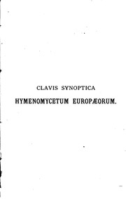 Cover of: Clavis synoptica hymenomycetum europaerum