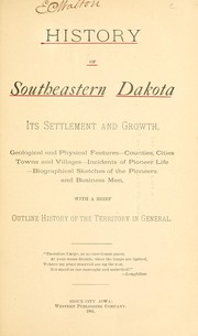 Cover of: History of southeastern Dakota by 