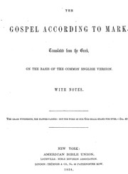 Cover of: The Gospel according to Mark by 