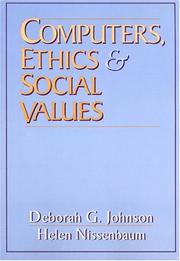 Cover of: Computers, ethics & social values