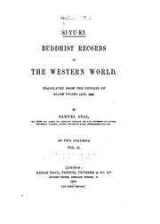 Cover of: Si-yu-ki: Buddhist Records of the Western World by Xuanzang, Samuel Beal