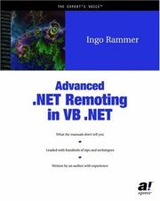 Cover of: Advanced .NET Remoting in VB .NET by Ingo Rammer