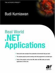 Cover of: Real-World .NET Applications by Kurniawan, Budi.