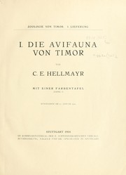 Cover of: Zoologie von Timor by hearausgegeben von C.B. Haniel.