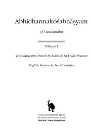 Abhidharmakosabhasyam Volume I  by Vasubandhu