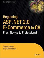Cover of: Beginning ASP .NET 2.0 E-Commerce in C# 2005: From Novice to Professional
