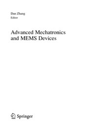 Cover of: Advanced Mechatronics and MEMS Devices