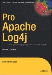 Cover of: Pro Apache Log4j