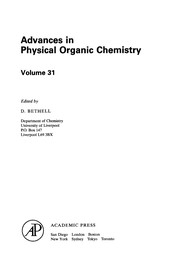 Cover of: Advances in Physical Organic Chemistry, 31
