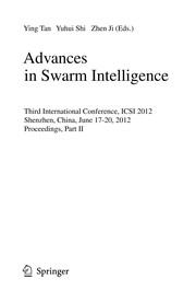 Cover of: Advances in Swarm Intelligence by Ying Tan