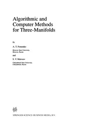 Cover of: Algorithmic and Computer Methods for Three-Manifolds