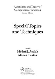 Cover of: Algorithm Design and Analysis Techniques and Applications by Mikhail J. Atallah, Marina Blanton