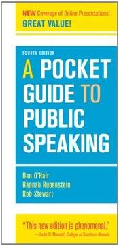 Cover of: A Pocket Guide to Public Speaking by Dan O'Hair, Hannah Rubenstein, Rob Stewart