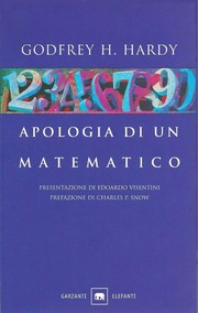 Cover of: Apologia di un matematico by G. H. Hardy