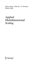 Cover of: Applied Multidimensional Scaling