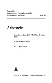 Aristoteles by Fritz Jürss, Dietrich Ehlers