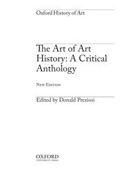 Cover of: The art of art history: a critical anthology