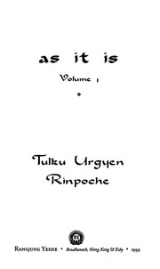 Cover of: As it is