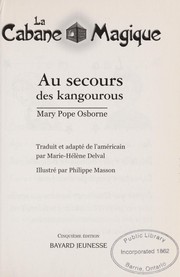 Cover of: Au secours des kangourous by Mary Pope Osborne